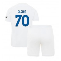 Inter Milan Alexis Sanchez #70 Auswärts Trikotsatz Kinder 2023-24 Kurzarm (+ Kurze Hosen)